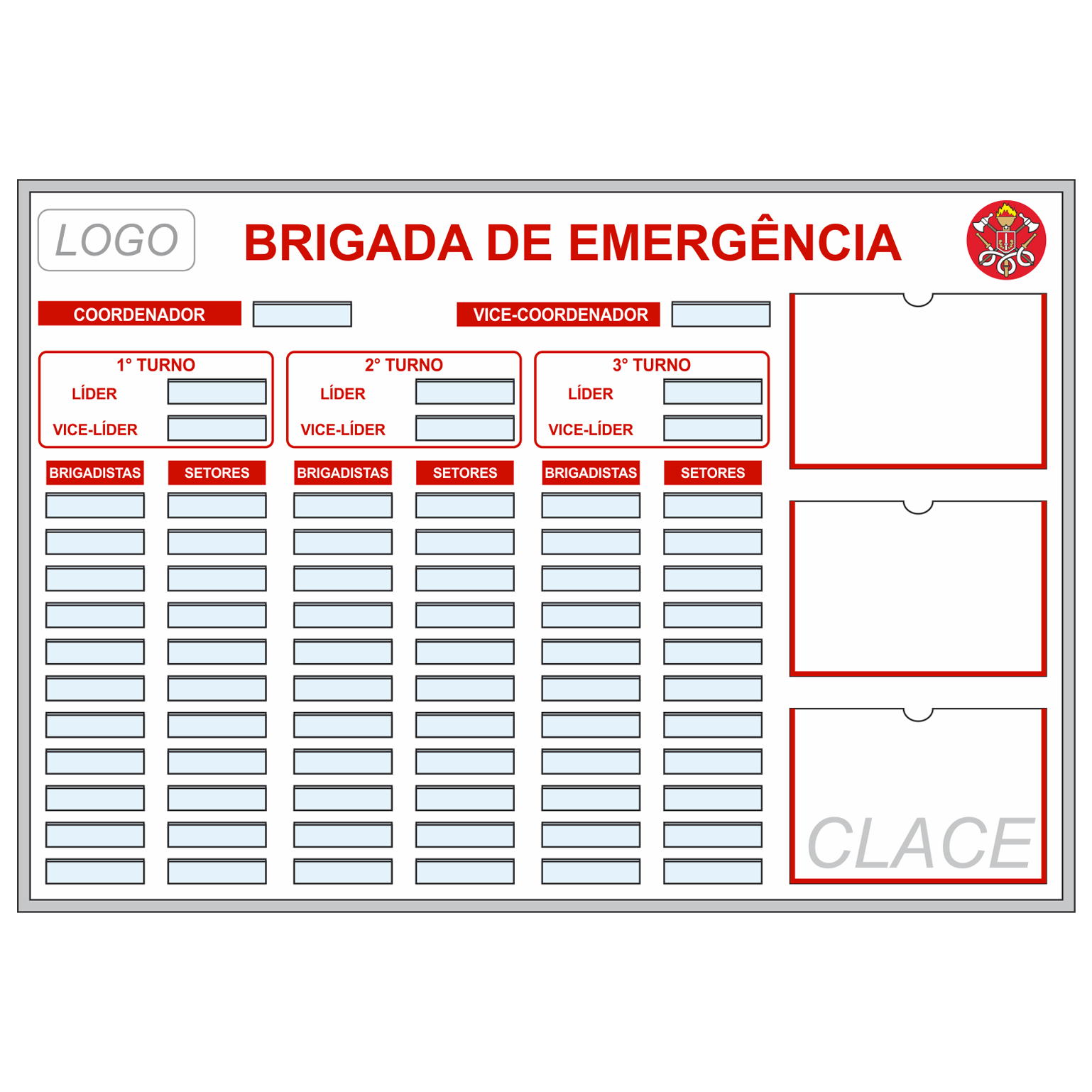 Brigada de Emergência - NOVO MODELO - 130 x 90 cm